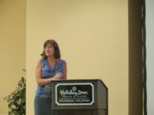 Valerie DuVall speaking at Warrior Event Orlando